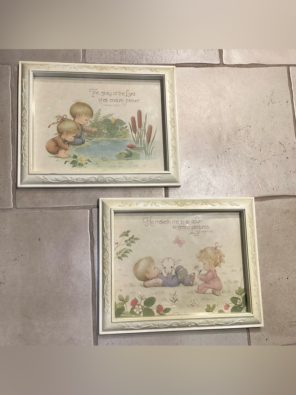 Vintage Homco Precious Moments Nursery Prints
